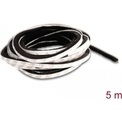 Delock Öntapadós kefe csíp 8 mm széles - hossza 5 m fekete Delock Öntapadós kefe csíp 8 mm széles - hossza 5 m fekete