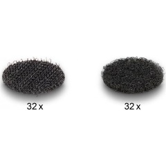 Delock Tépőzáras korongok, kerek 64 db.-os fekete Delock Tépőzáras korongok, kerek 64 db.-os fekete