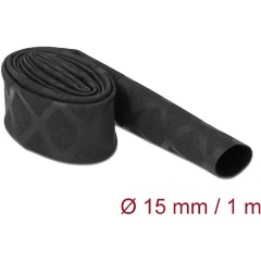 Delock Zsugorcső X-mintás nem csúszós 1 m x 15 mm fekete Delock Zsugorcső X-mintás nem csúszós 1 m x 15 mm fekete