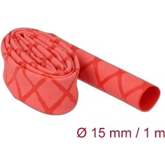 Delock Zsugorcső X-mintás nem csúszós 1 m x 15 mm piros Delock Zsugorcső X-mintás nem csúszós 1 m x 15 mm piros