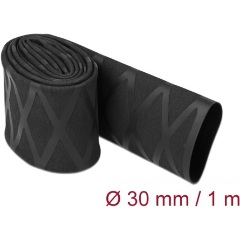 Delock Zsugorcső X-mintás nem csúszós 1 m x 30 mm fekete Delock Zsugorcső X-mintás nem csúszós 1 m x 30 mm fekete