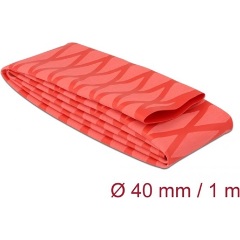 Delock Zsugorcső X-mintás nem csúszós 1 m x 40 mm piros Delock Zsugorcső X-mintás nem csúszós 1 m x 40 mm piros