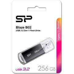 Silicon Power 256GB Blaze B20 USB 3.2 Gen 1 pendrive BOX fekete