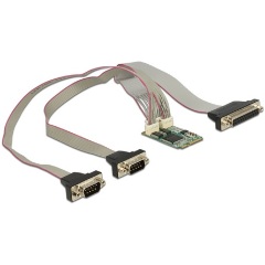 Delock mini PCI-E x1 2+1 portos soros port párhuzamos port multi IO vezérlő