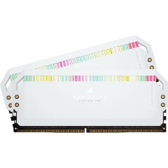 Corsair Dominator Platinum RGB 64GB 5200MT/s DDR5 memória CL40 Kit of 2 fehér RGB