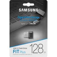 Samsung 128GB FIT Plus vízálló USB-A 3.2 Gen1 pendrive BOX fekete