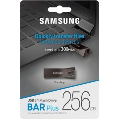 Samsung 256GB BAR Plus vízálló USB 3.2 Gen 1 pendrive fekete