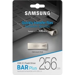 Samsung 256GB BAR Plus vízálló USB 3.2 Gen 1 pendrive ezüst