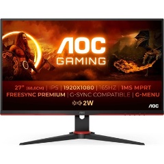 AOC Agon 27G2SPAE 27" IPS LED gaming monitor fekete-piros 165Hz G-Sync / FreeSync Premium