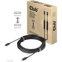 Club 3D USB 3.2 Gen 2 C <-> USB 3.2 Gen 2 C M/M adatkábel 5m fekete kétirányú, 8K60Hz