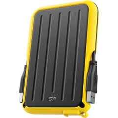 Silicon Power Armor A66 2TB USB3.2 Gen1 A 2,5" vízálló ütésálló külső HDD sárga-fekete