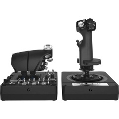 Logitech X56 H.O.T.A.S. USB-A joystick + gázkar játékvezérlő fekete