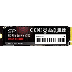 Silicon Power UD90 2TB PCIe x4 (4.0) M.2 2280 SSD fekete