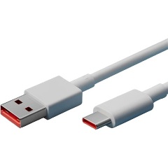 XIAOMI adatkábel (USB - Type-C, 6A, PD gyorstöltő, 100cm) FEHÉR (Gigapack csomagolás)