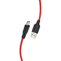 HOCO X21 USB-A 2.0 -> USB-B 2.0 micro M/M töltőkábel 1m piros