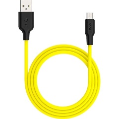 HOCO X21 USB-A 2.0 -> USB-B 2.0 micro M/M töltőkábel 1m sárga