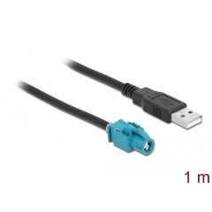 Delock HSD Z -> USB-A 2.0 F/M adatkábel 1m fekete