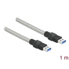 Delock USB-A 3.2 Gen1 -> USB-A 3.2 Gen 1 M/M adatkábel 1m fém borítású