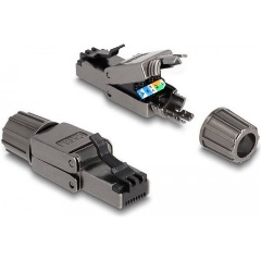 Delock RJ45 dugó Cat.8.1 STP szerszám nélkül szerelhető
