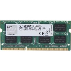 G-SKILL Standard 4GB 1600MT/s DDR3 - SODIMM memória zöld