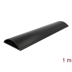 Delock Kábelcsatorna 119 x 26 mm - hossza 1 m, fekete