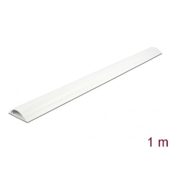 Delock Kábelcsatorna 50 x 12 mm - hossza 1 m, fehér