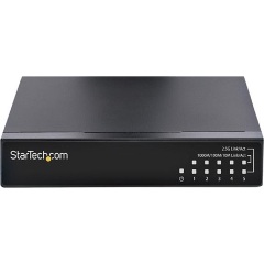 StarTech UNMANAGED 2.5G SWITCH 5 PORT ALL-METAL CASE FANLESS WALL KIT