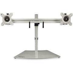 StarTech DUAL-MONITOR STAND - HORIZONTAL FOR UP TO 24IN MONITORS - SILVER