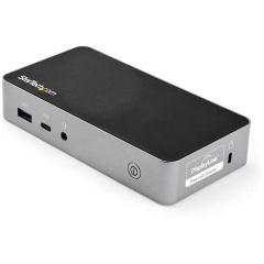 StarTech Dual Monitor Docking Station 8-port 65W USB-C dokkoló fekete-ezüst