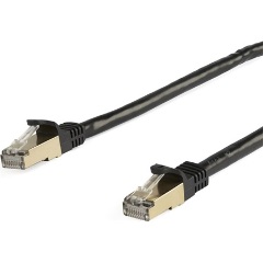 StarTech RJ45 CAT6A 10Gb STP -> RJ45 CAT6A 10Gb STP M/M adatkábel 5m fekete