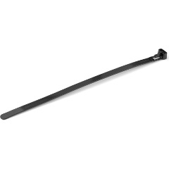 StarTech 100 PK OF RESEALABLE ZIP TIES 8 BLACK