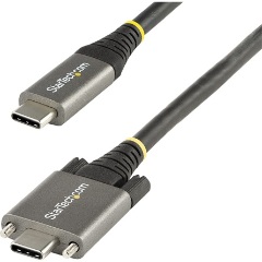 StarTech USB-C 3.2 Gen2 -> USB-C 3.2 Gen2 M/M adatkábel 0.5m fekete 100W, DP Alt Mode