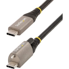 StarTech USB-C 3.2 Gen2 -> USB-C 3.2 Gen2 M/M adatkábel 0.5m fekete 100W, DP Alt Mode