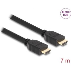 Delock HDMI 2.1 -> HDMI 2.1 M/M video kábel 7m fekete