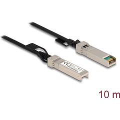 Delock Twinax SFP+ -> SFP+ M/M adatkábel 10m fekete