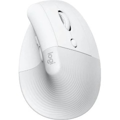 Logitech Lift for Mac Vertical Ergonomical optikai Bluetooth / vezeték nélküli vertikális egér fehér