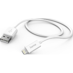 Hama Lightning -> USB-A 2.0 M/M adatkábel 1m fehér