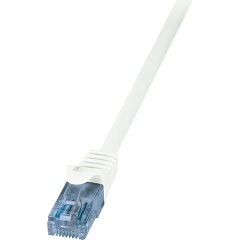 LogiLink Econline RJ45 CAT6 U/UTP -> RJ45 CAT6 U/UTP M/M adatkábel 0.25m fehér