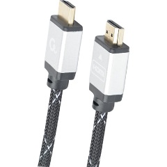 Gembird Select Plus HDMI 2.0 Ethernet -> HDMI 2.0 Ethernet M/M video kábel 5m fekete-szürke