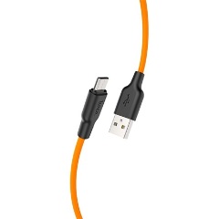 HOCO X21 USB-A 2.0 -> USB-B 2.0 micro M/M töltőkábel 1m narancssárga