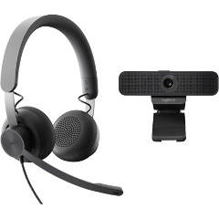 Logitech Wired Personal Video Collaboration Kit C925e  webkamera + headset MSFT TEAMS ZONE fekete