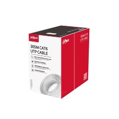 Dahua CAT6 UTP adatkábel 305m szürke CU, fali