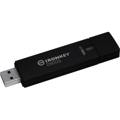 Kingston 128GB IronKey D500S USB 3.2 Gen 1 pendrive fekete