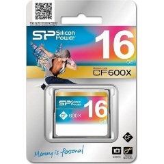 Silicon Power 16GB 600x Compact Flash memóriakártya BOX szürke