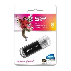 Silicon Power 8GB Ultima II-I USB 2.0 pendrive BOX fekete