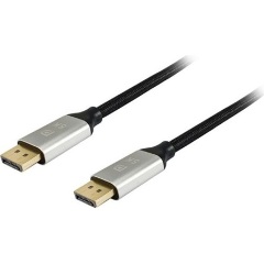 Equip DisplayPort 1.4 -> DisplayPort 1.4 M/M video kábel 1m fekete