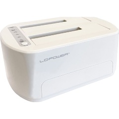 LC-Power LC-DOCK-U3-VI 2.5/3.5" SATA3 USB3.0 dokkoló fehér