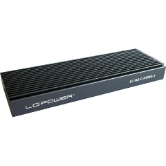 LC-Power LC-M2-C-NVME-3 M.2 2280 PCIe NVMe USB3.2 Gen2×1 C külső ház fekete