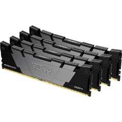 Kingston 128GB 3200MT/s DDR4 CL16 DIMM (Kit of 4) FURY Renegade Black