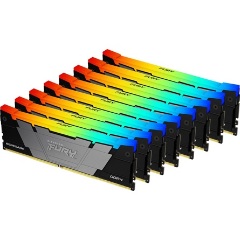 Kingston 256GB 3200MT/s DDR4 CL16 DIMM (Kit of 8) FURY Renegade RGB